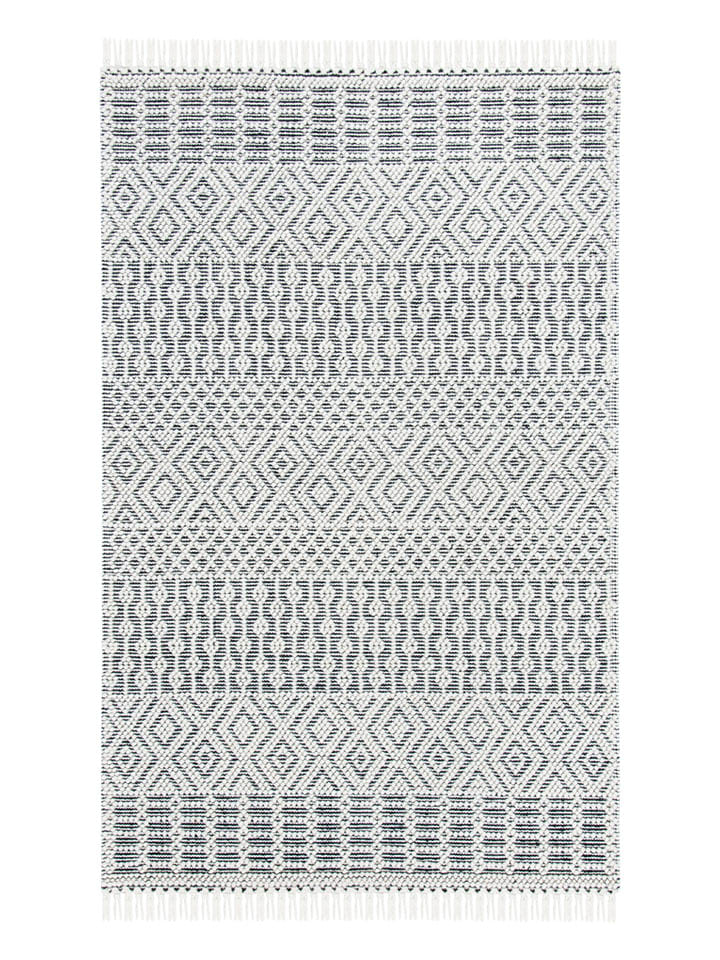 Safavieh Wełniany dywan "Natura" w kolorze czarno-kremowym rozmiar: 122x183 cm