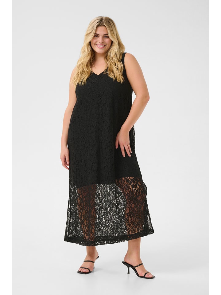 KAFFE curve Sukienka "Clorani" w kolorze czarnym rozmiar: 48