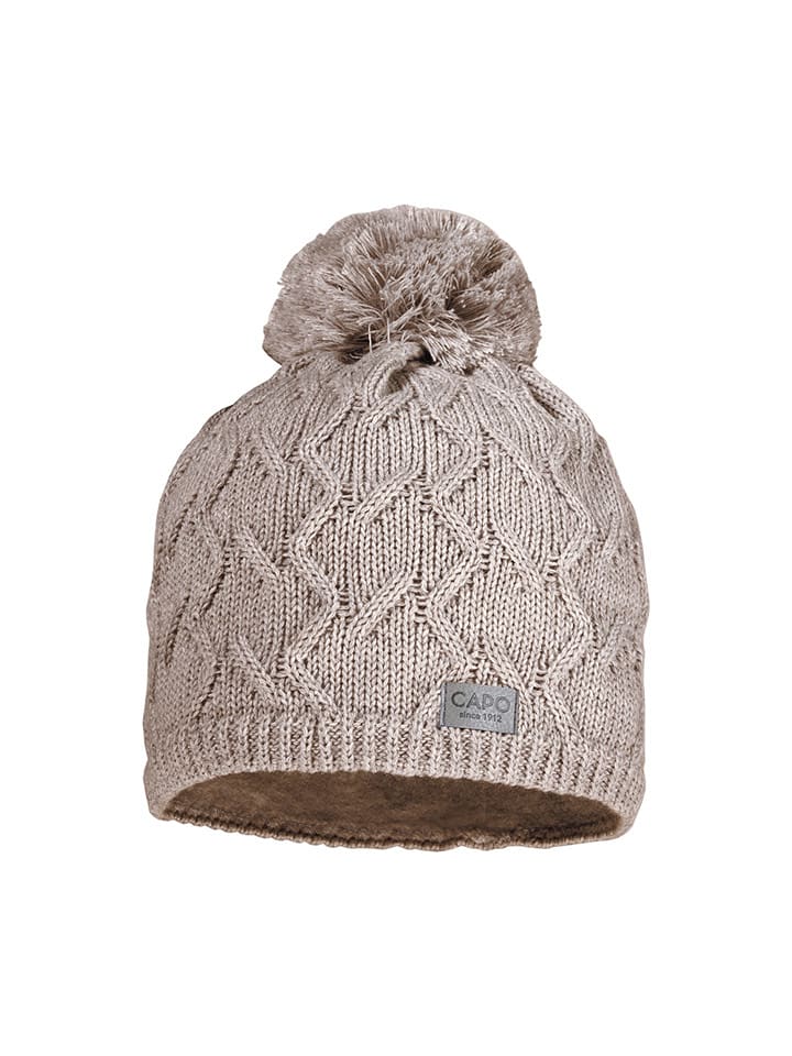 CAPO-authentic headwear Czapka w kolorze beżowym rozmiar: onesize