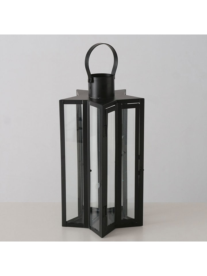Boltze Lampion "Estrella" w kolorze czarnym - 22 x 40,5 cm rozmiar: onesize