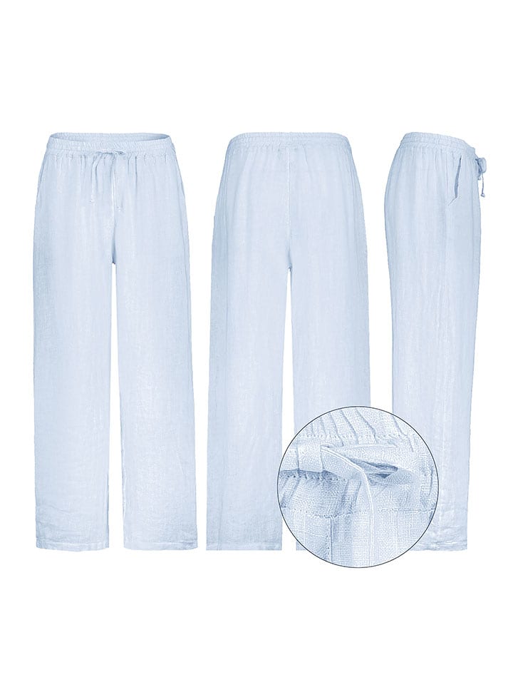 Eight2Nine Spodnie w kolorze błękitnym rozmiar: L/XL