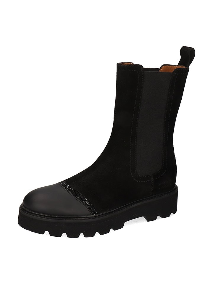 MELVIN & HAMILTON Skórzane sztyblety w kolorze czarnym rozmiar: 38