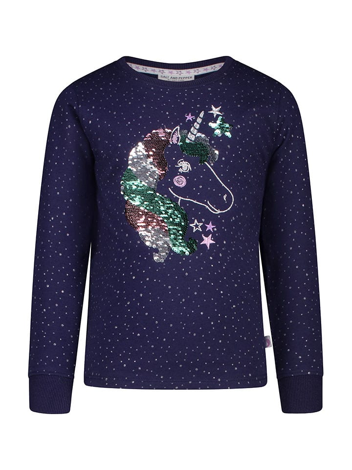 Salt and Pepper Bluza w kolorze granatowym rozmiar: 128/134