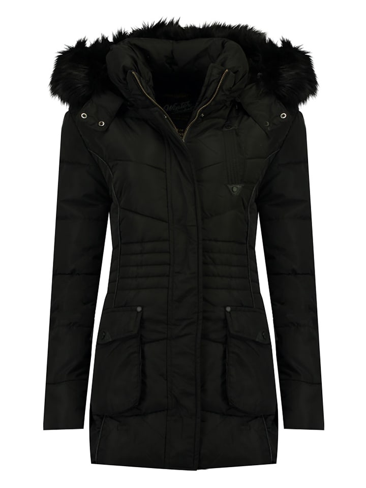 Geographical Norway Płaszcz zimowy "Bouvar" w kolorze czarnym rozmiar: 140