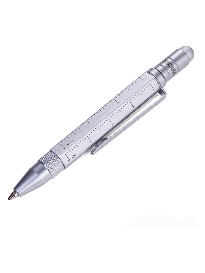 Troika Długopis wielozadaniowy w kolorze srebrnym - wys. 8,2 cm rozmiar: onesize