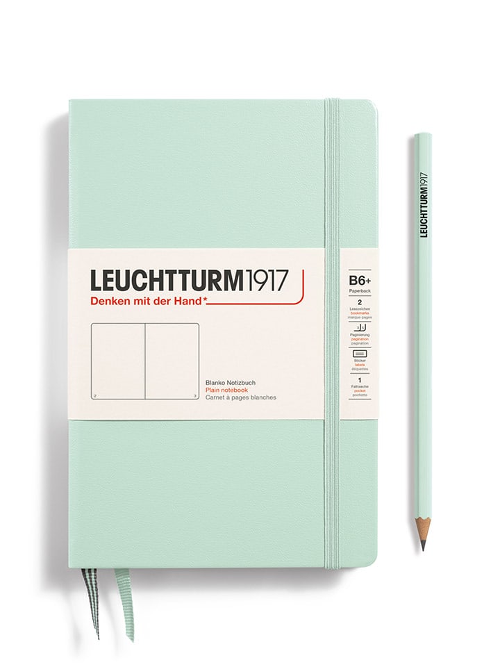 LEUCHTTURM1917 Notatnik w kolorze miętowym - 12,5 x 19 cm rozmiar: onesize