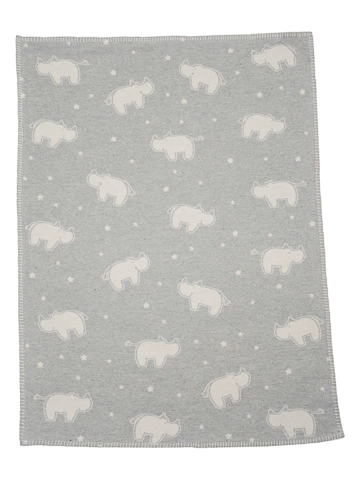 David Fussenegger Kocyk w kolorze szaro-kremowym rozmiar: 100x75 cm