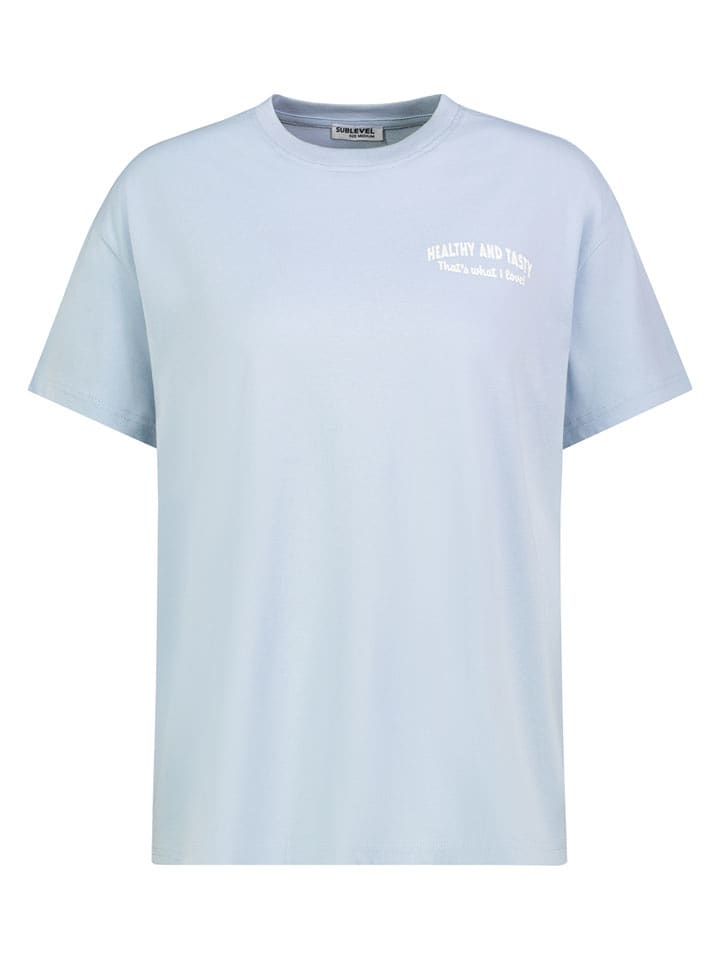 Sublevel Koszulka w kolorze błękitnym rozmiar: L