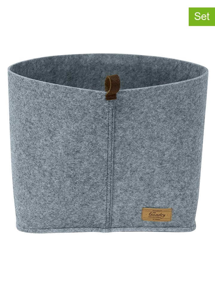 Wenko Kosze (2 szt.) '"Feli" w kolorze szarym - 24 x 16 x 16 cm rozmiar: onesize