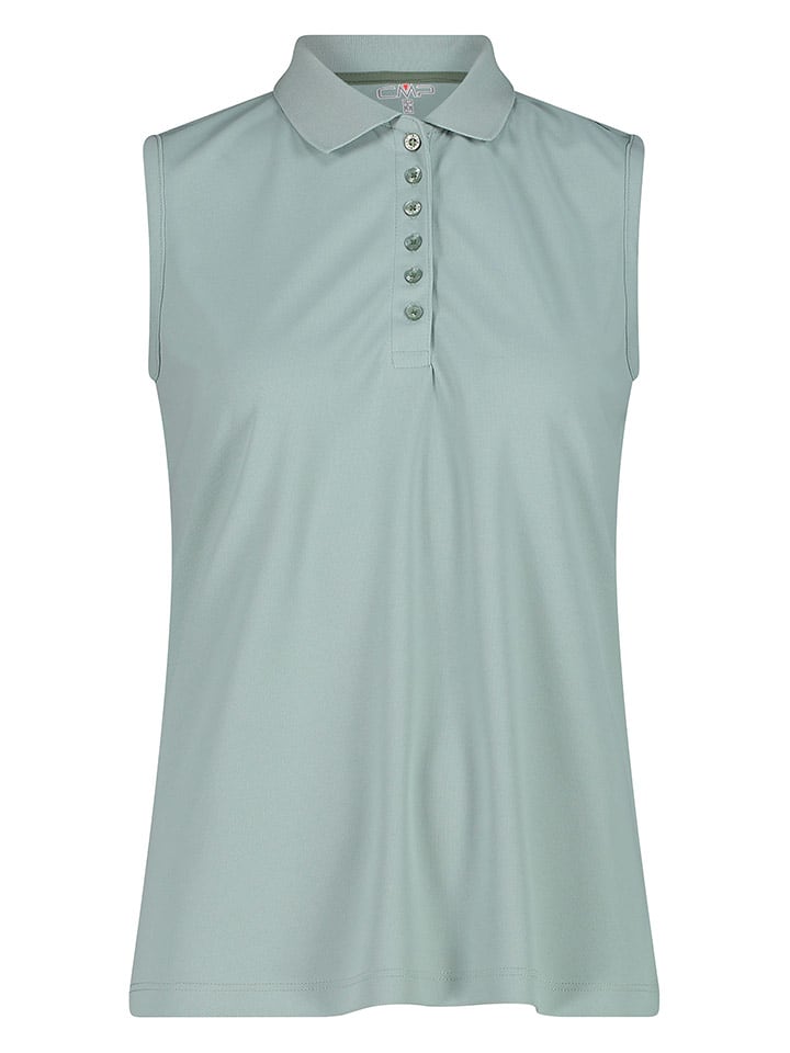 CMP Funkcyjny top polo w kolorze miętowym rozmiar: 34