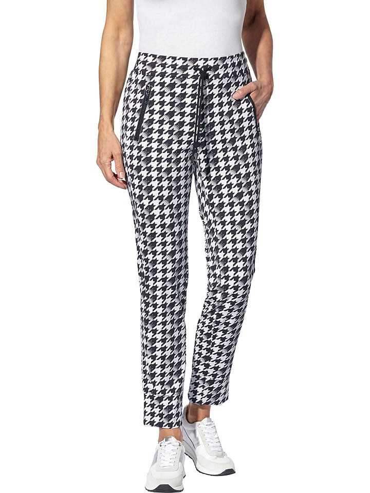 WITT WEIDEN Spodnie dresowe w kolorze czarno-białym rozmiar: 44