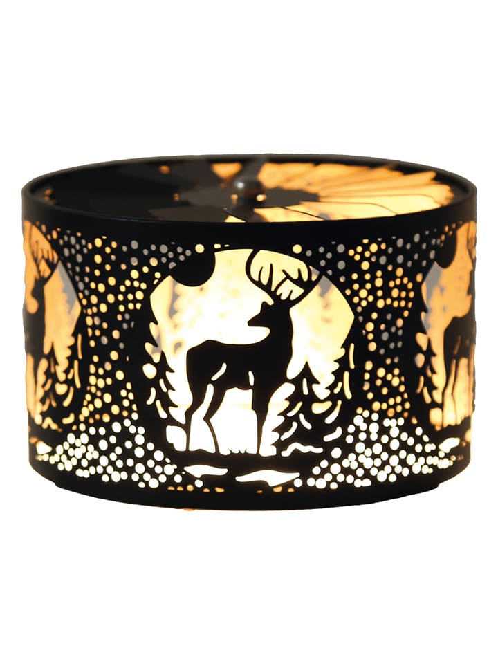 Woodbridge Karuzela "Stag" w kolorze złoto-czarnym do świec - Ø 13 cm rozmiar: onesize