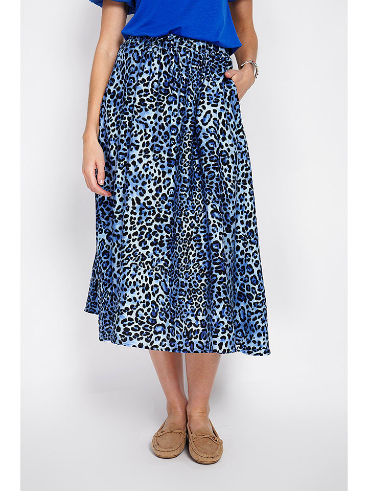 William de Faye Spódnica w kolorze niebiesko-czarnym rozmiar: 38