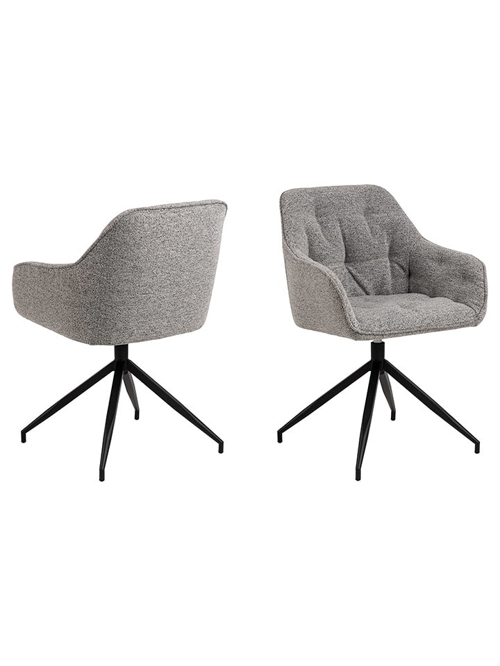 Actona Krzesło "Brooke" w kolorze szarym do jadalni - 57 x 82 x 54,5 cm rozmiar: onesize