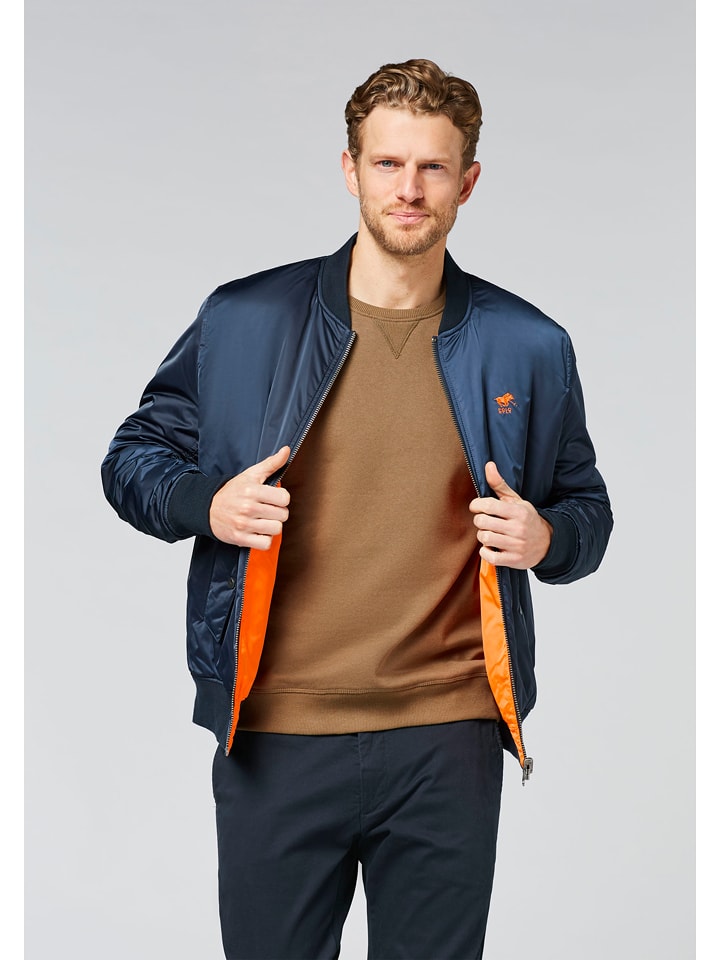 Polo Sylt Dwustronna kurtka przejściowa w kolorze granatowo-pomarańczowym rozmiar: 3XL