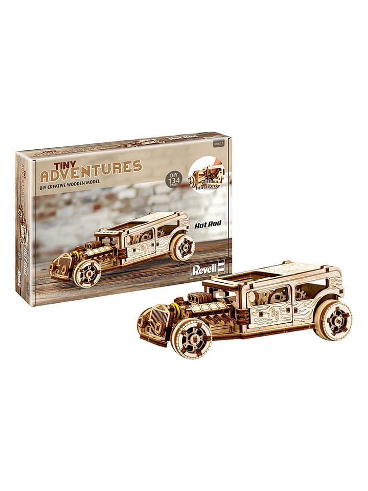Revell 124-częściowe puzzle 3D "Tiny Adventures - Hot Rod" - 12+ rozmiar: onesize
