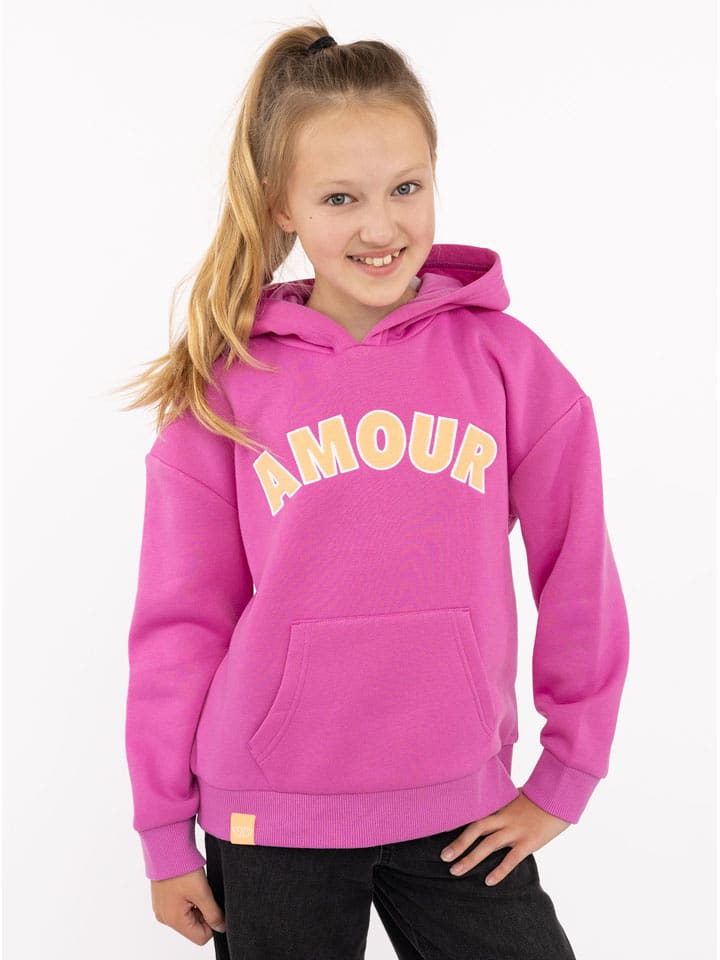 Zwillingsherz Bluza "Amour" w kolorze różowym rozmiar: 146/152