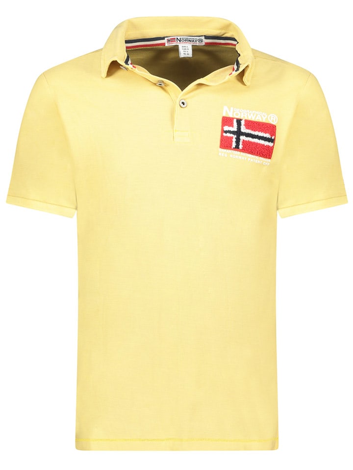 Geographical Norway Koszulka polo "Kinvite" w kolorze żółtym rozmiar: L