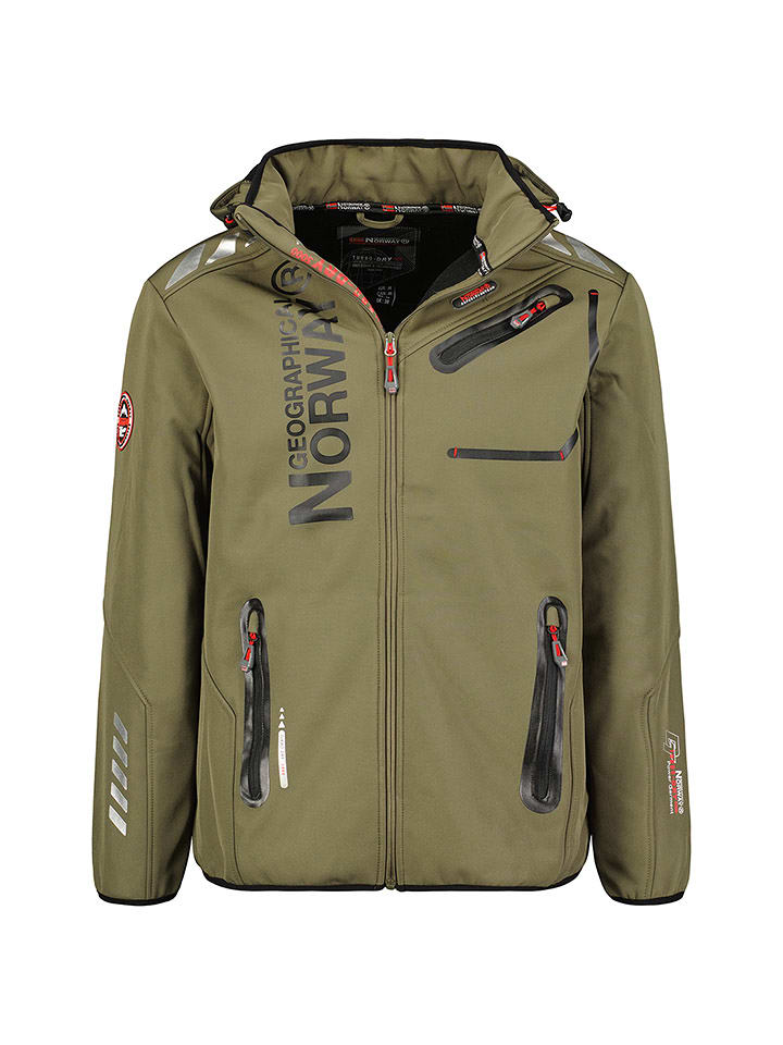 Geographical Norway Kurtka softshellowa "Royaute" w kolorze khaki rozmiar: 128
