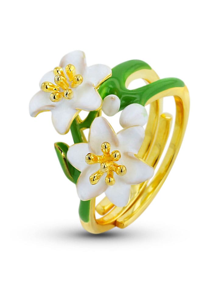 CHARM'S Pozłacany pierścionek rozmiar: 54