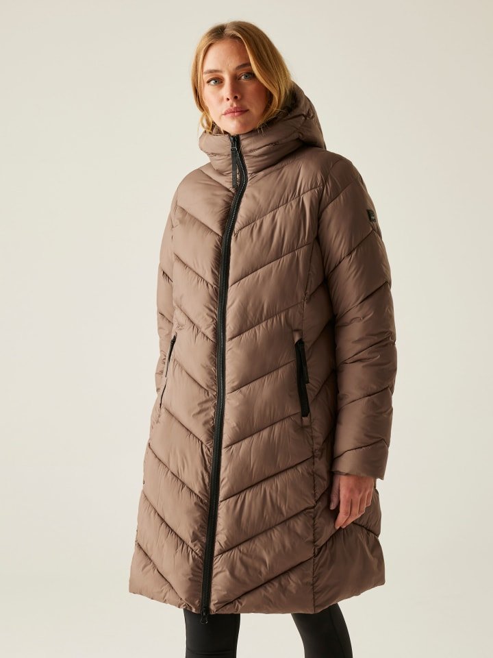 Regatta Płaszcz pikowany "Anita" w kolorze szarobrązowym rozmiar: 34