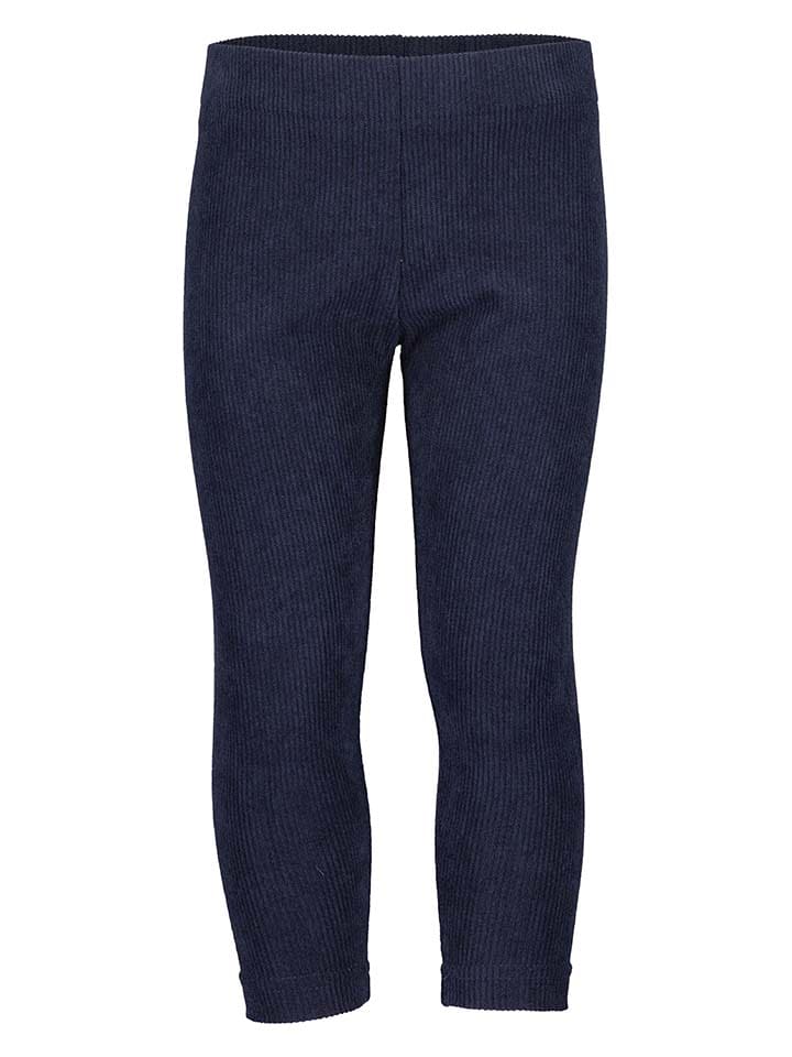 Blue Seven Legginsy sztruksowe w kolorze granatowym rozmiar: 98