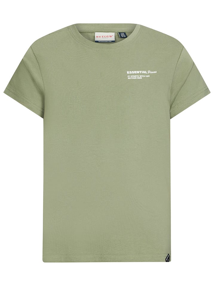 Retour Koszulka "Elwin" w kolorze khaki rozmiar: 140