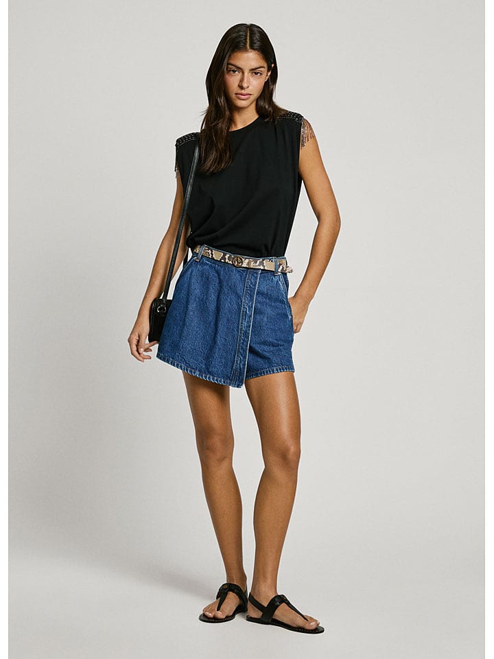 Pepe Jeans Szorty dżinsowe w kolorze niebieskim rozmiar: W31