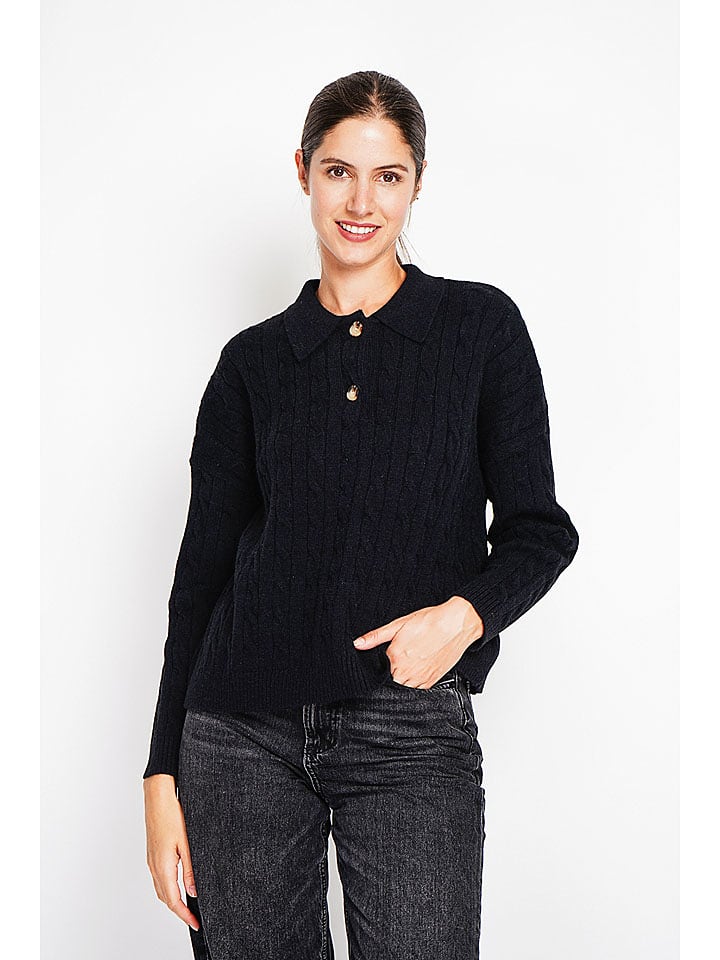 ASSUILI Sweter w kolorze czarnym rozmiar: 40