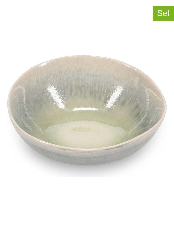 Salt and Pepper Miski (4 szt.) "Flint" w kolorze niebiesko-beżowym do dipów - 3,5 x Ø 9 cm rozmiar: onesize