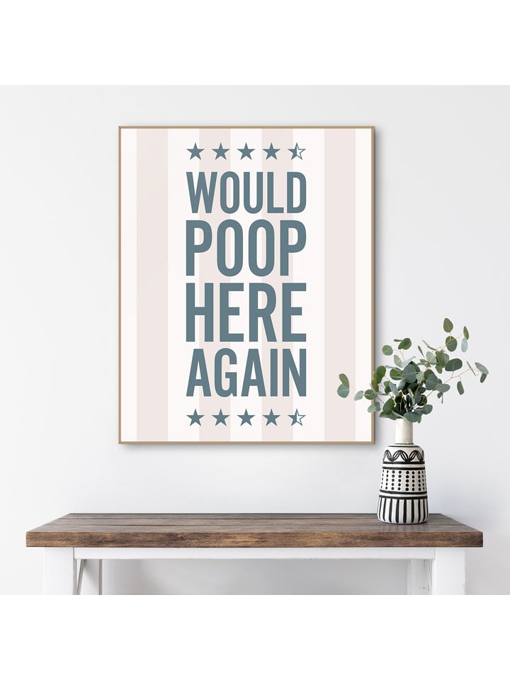 Orangewallz Druk artystyczny "Again" w ramce rozmiar: 40x50 cm