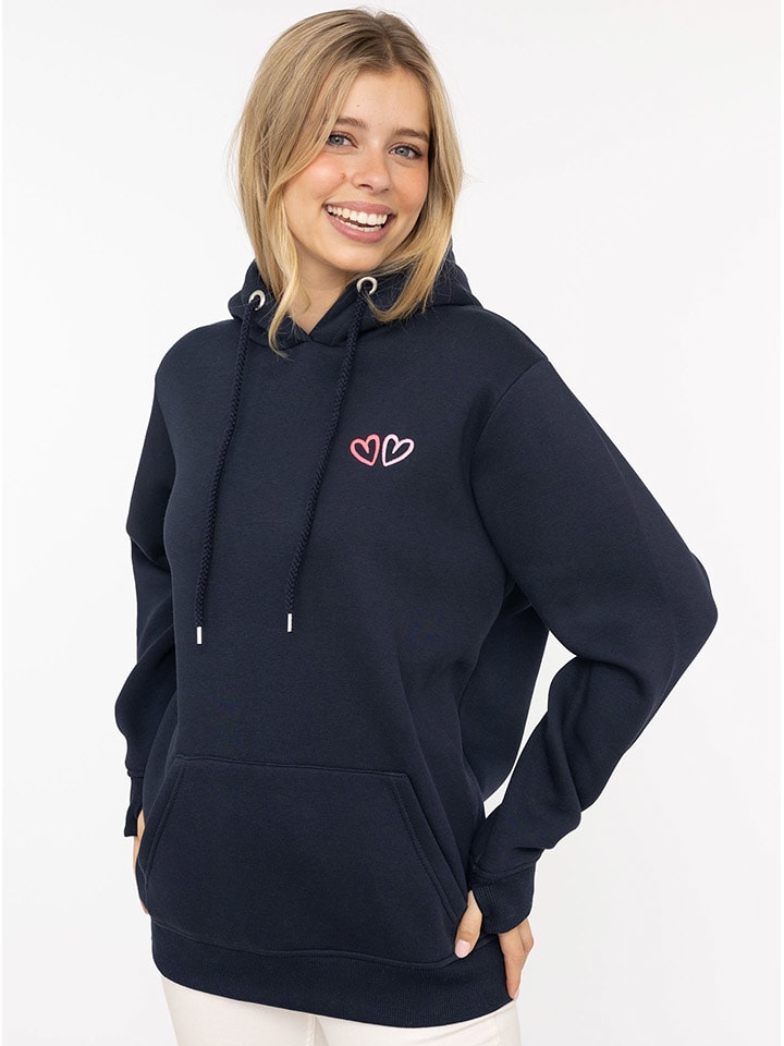 Zwillingsherz Bluza "Lima" w kolorze granatowym rozmiar: L/XL