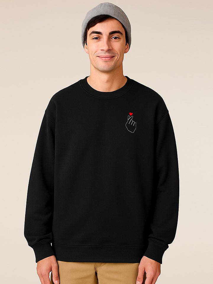 WOOOP Bluza "K Love Cur" w kolorze czarnym rozmiar: XXL