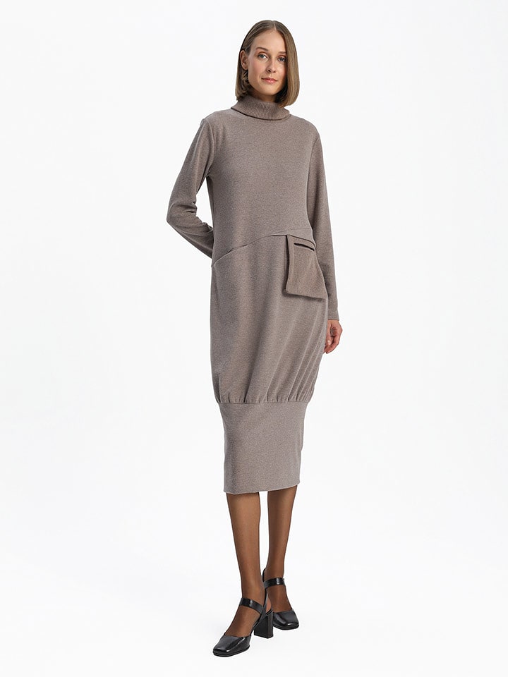 BGN Sukienka w kolorze szarobrązowym rozmiar: 34