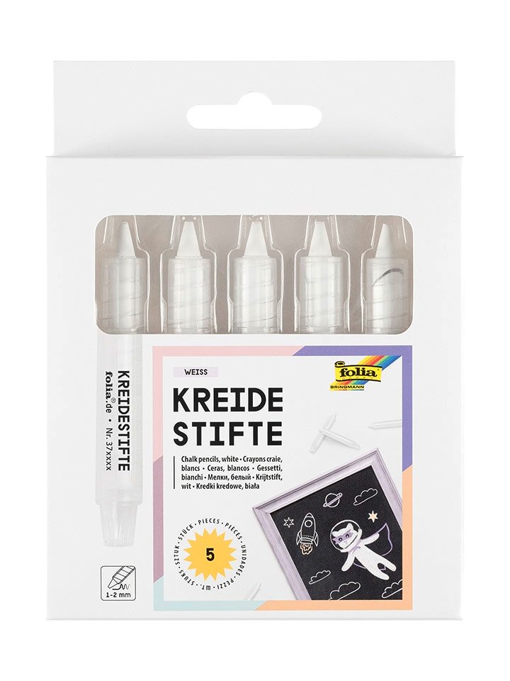folia PAPER Kredy (5 szt.) w kolorze białym rozmiar: onesize