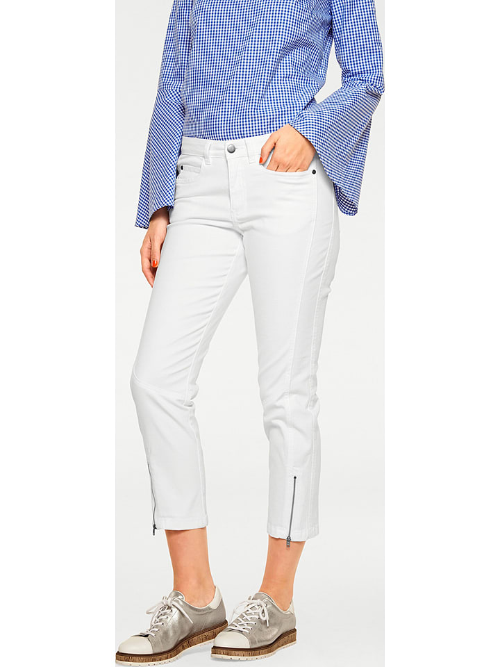 Heine Rybaczki dżinsowe w kolorze białym rozmiar: W25