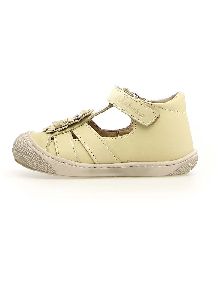 Naturino Skórzane półsandały "Maggy" w kolorze żółtym rozmiar: 22