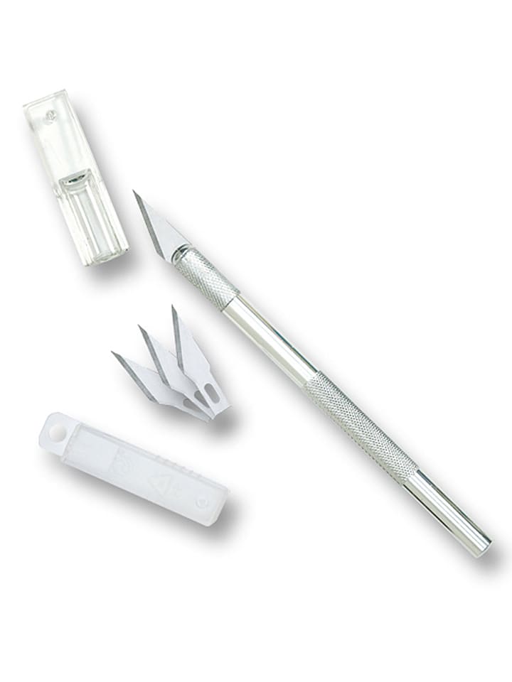 folia PAPER Nożyk w kolorze srebrnym z wymiennymi ostrzami rozmiar: onesize