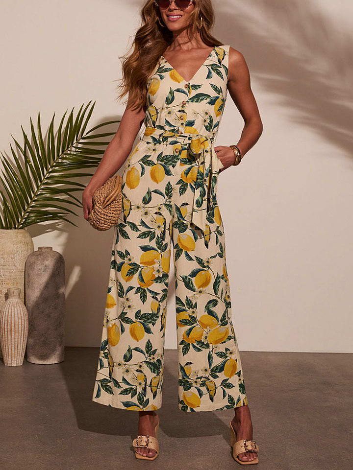 LA Angels Kombinezon w kolorze beżowo-żółto-zielonym rozmiar: L