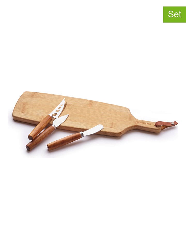 Brandt 4-częściowy zestaw w kolorze jasnobrązowym do sera rozmiar: onesize