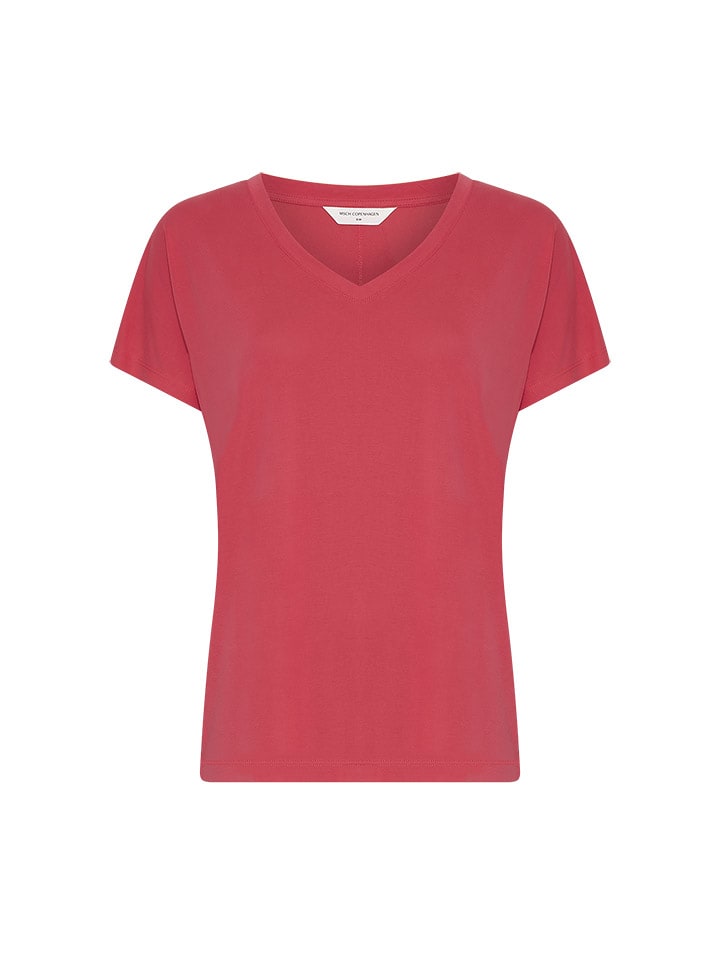 MOSS COPENHAGEN Koszulka "Fenya" w kolorze koralowym rozmiar: M/L