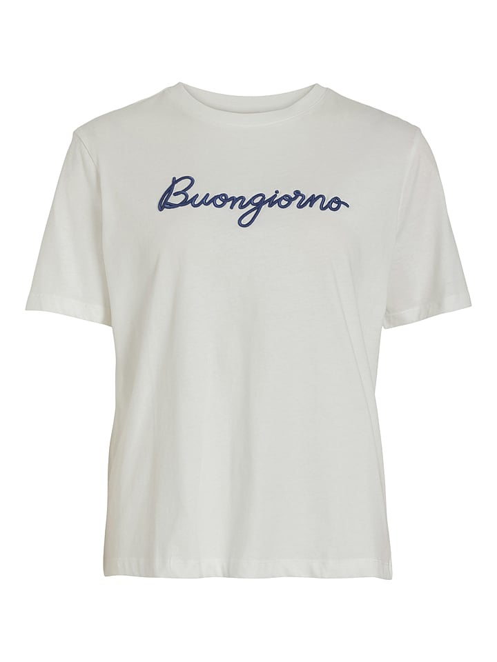 Vila Koszulka w kolorze białym rozmiar: L