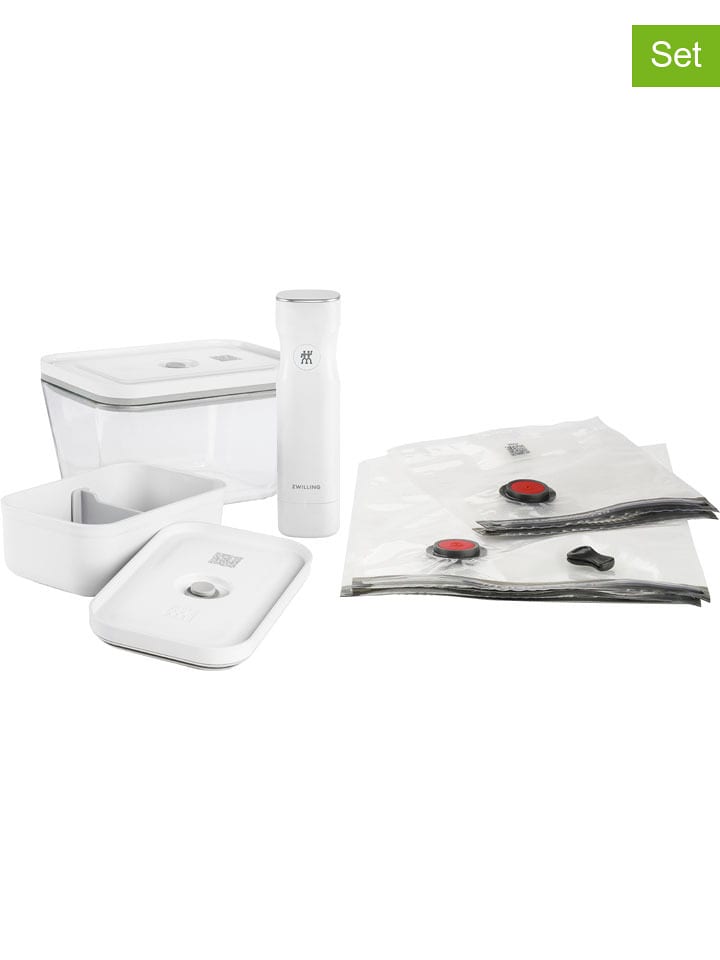 Zwilling 7-częściowy zestaw w kolorze biało-szarym do pakowania próżniowego rozmiar: onesize