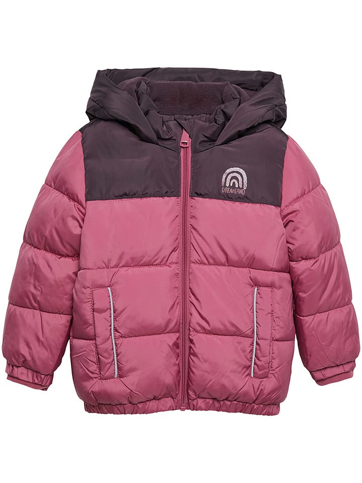 s.Oliver Kurtka pikowana w kolorze różowo-czarnym rozmiar: 110