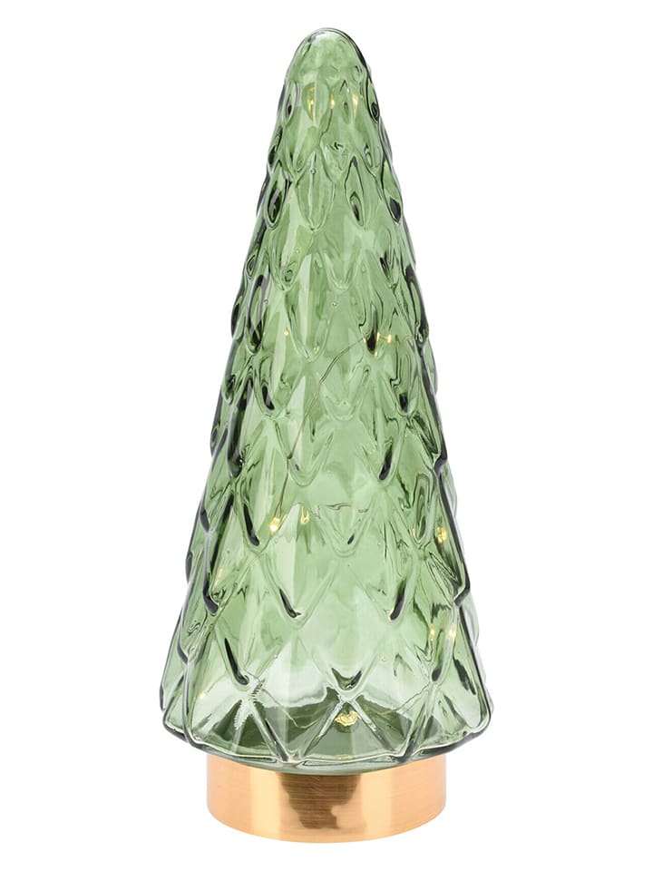 WellHome Figurka dekoracyjna LED w kolorze zielonym - wys. 24 cm rozmiar: onesize