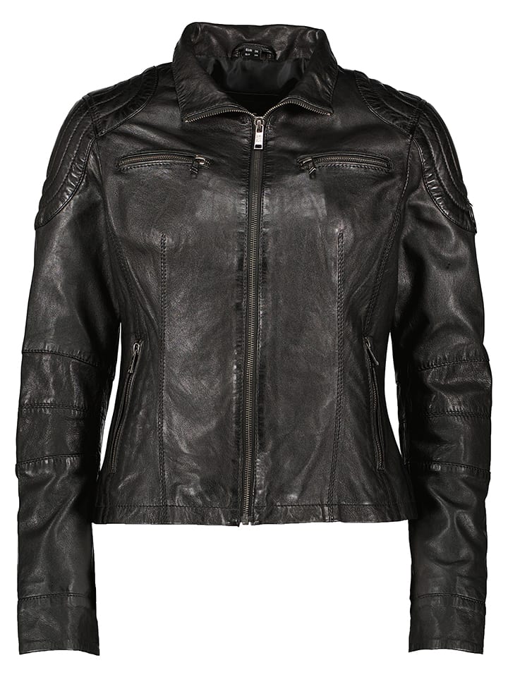 HIS Skórzana kurtka w kolorze czarnym rozmiar: 42