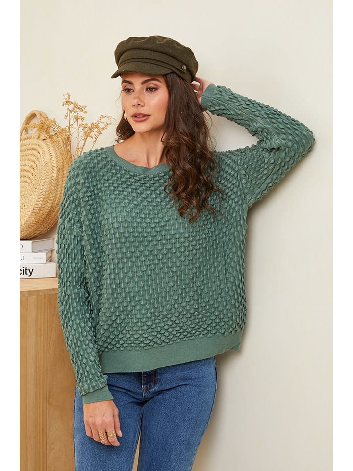 Soft Cashmere Sweter w kolorze zielonym rozmiar: 34/36