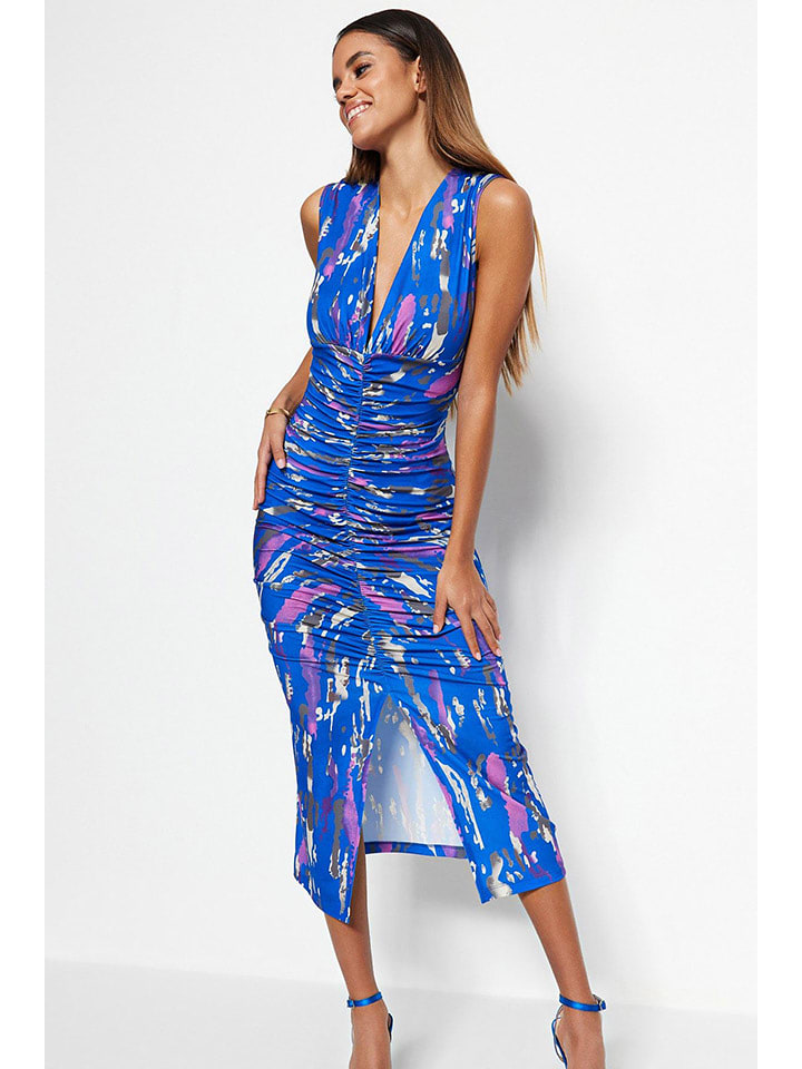 trendyol Sukienka w kolorze niebieskim rozmiar: S