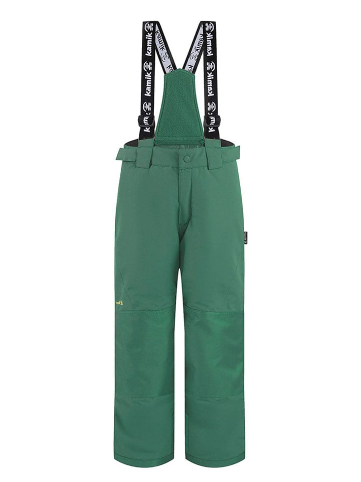 Kamik Spodnie narciarskie "Harper" w kolorze zielonym rozmiar: 116