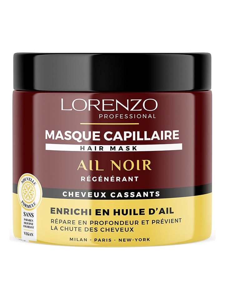 LORENZO Maska "Black Garlic" do włosów - 500 ml rozmiar: onesize